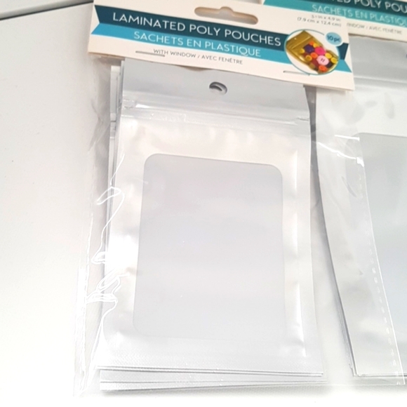 10 pcs Silver Laminated Poly Pouches 3.1"x4.9" in. - Picture 5 of 5